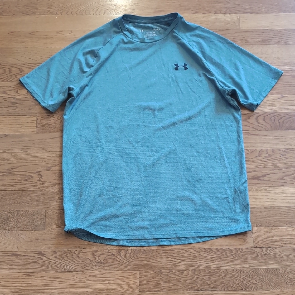 Under Armour Men's Aqua Blue Short Sleeve Tee